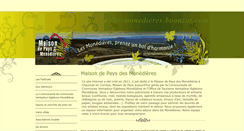 Desktop Screenshot of maisondesmonedieres.boonzai.com
