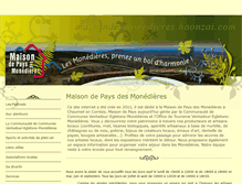 Tablet Screenshot of maisondesmonedieres.boonzai.com